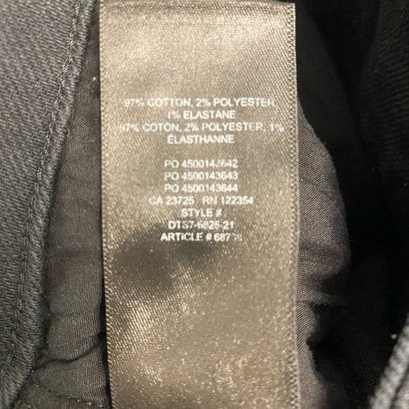 Aritzia Wilfred Cargo Pants Jeans Button Fly Black Size 4 - Picture 10 of 10